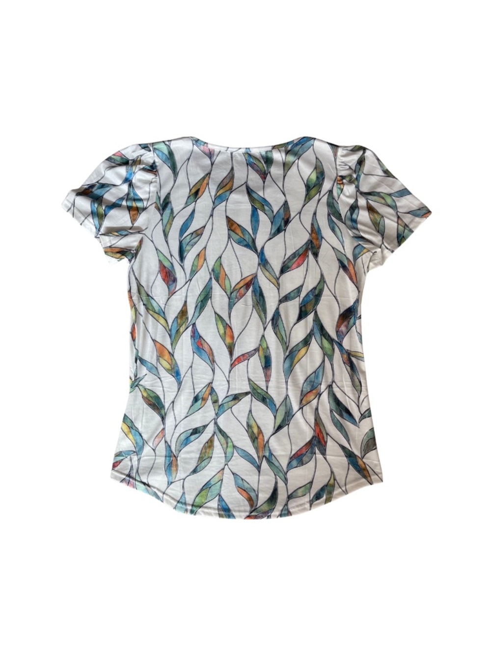 Ofeefan Women's Short Sleeve Pleated T-Shirt_Size Medium_NWOT - Picture 4 of 4